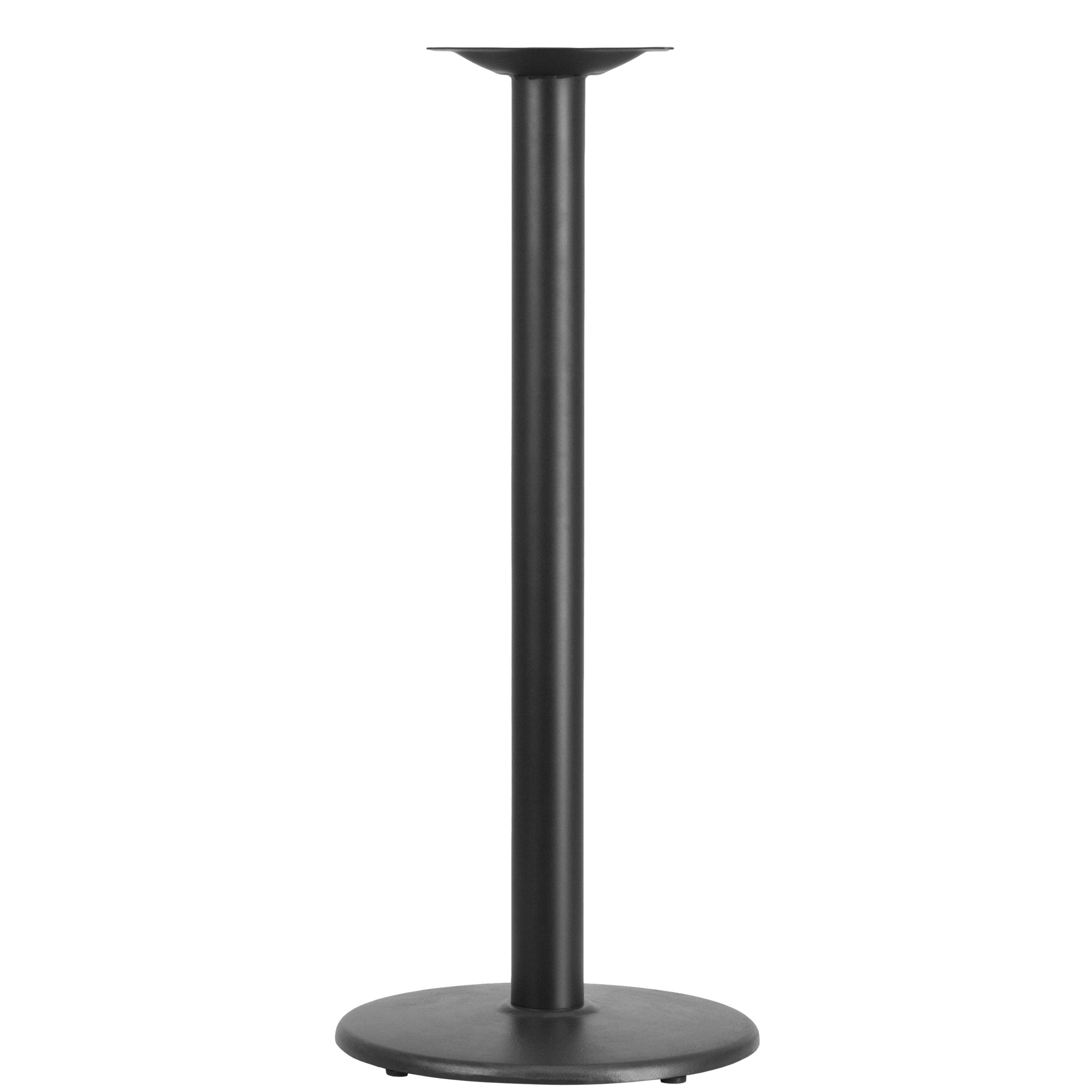 Flash Furniture Round Table Base with Column, Black, 18in. Dia. x 42in.H, Model# XUTR18BAR
